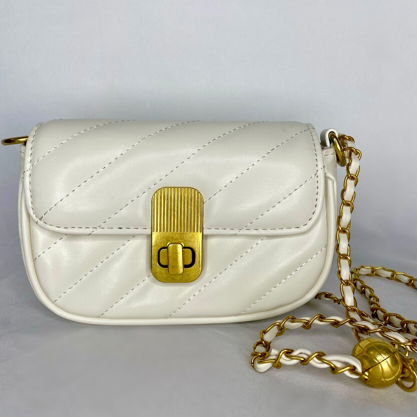 Let’s go out crossbody White